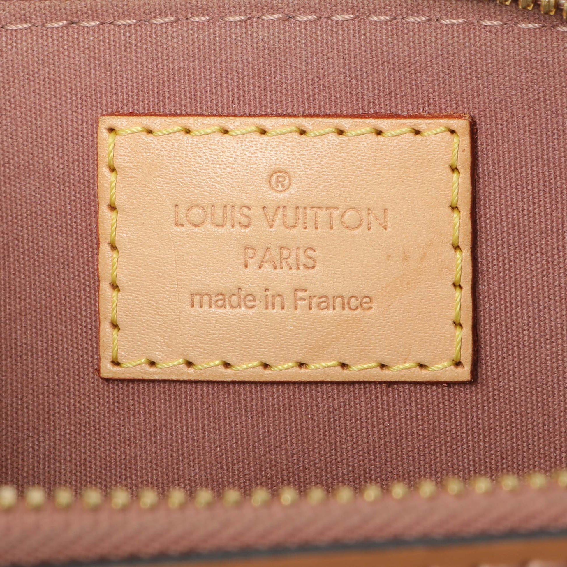 Exclusive Louis Vuitton Rose Velours Vernis Alma BB — Detail View