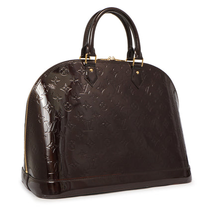 Exclusive Louis Vuitton Amarante Vernis Alma GM — Side View
