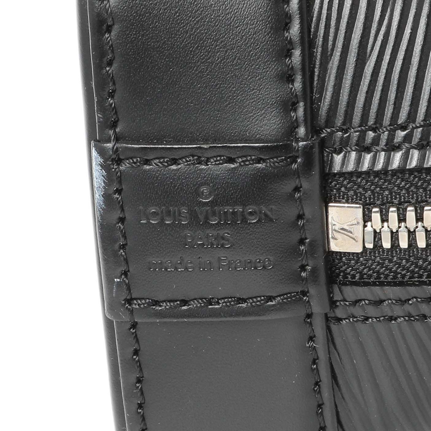 Exclusive Louis Vuitton Black Epi Alma BB — Alternate View 9