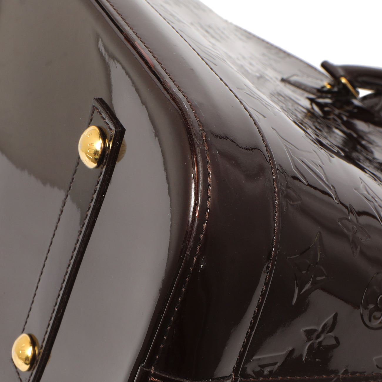 Exclusive Louis Vuitton Amarante Vernis Alma GM — Alternate View 7