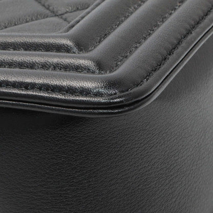 Exclusive Chanel Black Quilted Lambskin Small Boy Bag — Lifestyle View