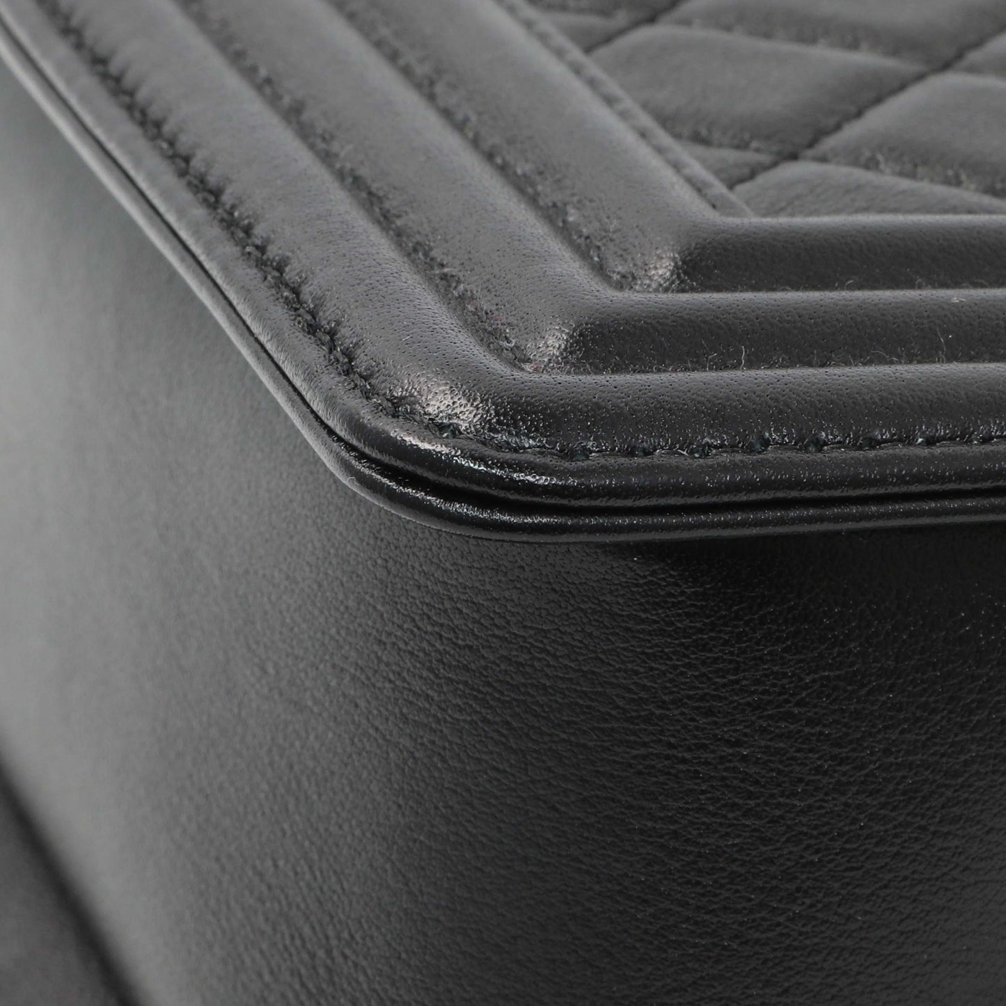Exclusive Chanel Black Quilted Lambskin Small Boy Bag — Alternate View 7
