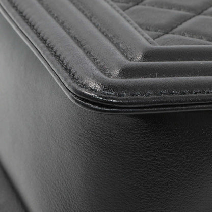 Exclusive Chanel Black Quilted Lambskin Small Boy Bag — Alternate View 7