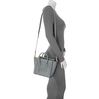 Exclusive Celine Kohl Drummed Calfskin Nano Luggage — Alternate View 7
