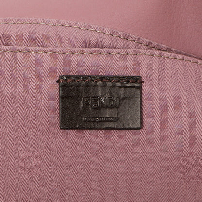 Exclusive Fendi Vitello Flamingo Fendista Pouchette Crossbody — Detail View