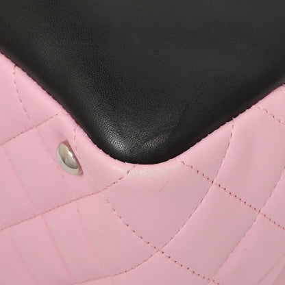 Exclusive Chanel Pink Quilted Calfskin Large Cambon Bowler — Detail View