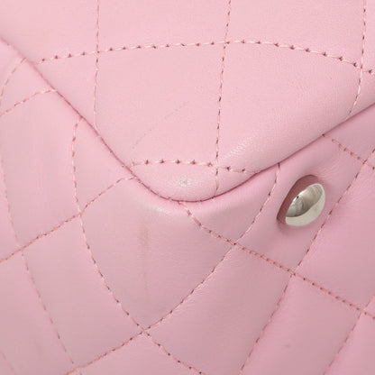 Exclusive Chanel Pink Quilted Calfskin Large Cambon Bowler — Lifestyle View