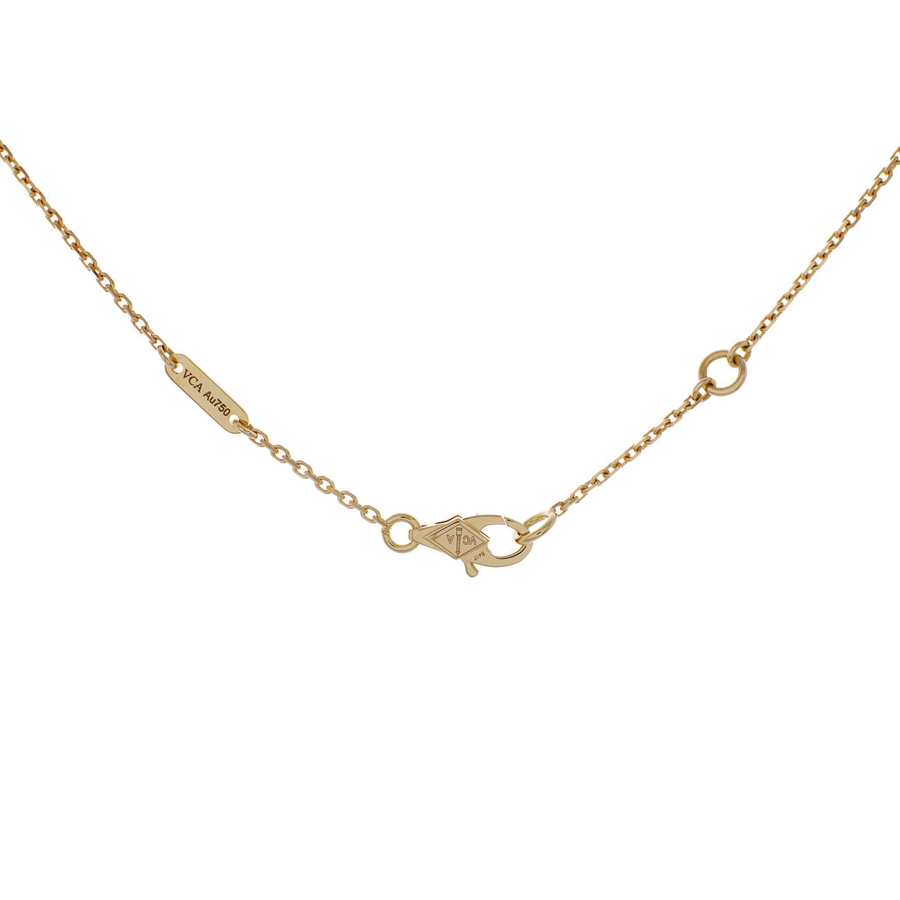 Exclusive Van Cleef & Arpels 18K Yellow Gold Sweet Butterflies Pendant — Side View