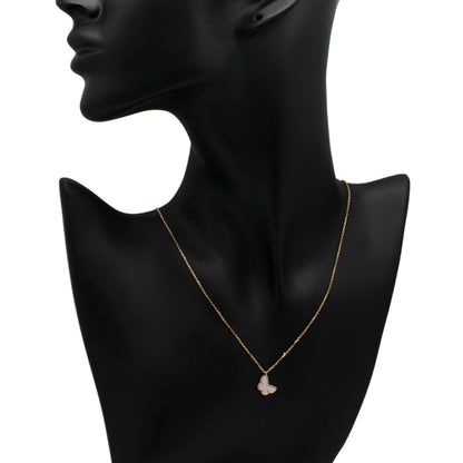 Exclusive Van Cleef & Arpels 18K Yellow Gold Sweet Butterflies Pendant — Top View
