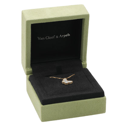 Exclusive Van Cleef & Arpels 18K Yellow Gold Sweet Butterflies Pendant — Detail View
