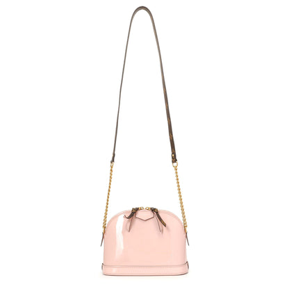 Exclusive Louis Vuitton Rose Ballerine Vernis Monogram Alma Mini — Front View