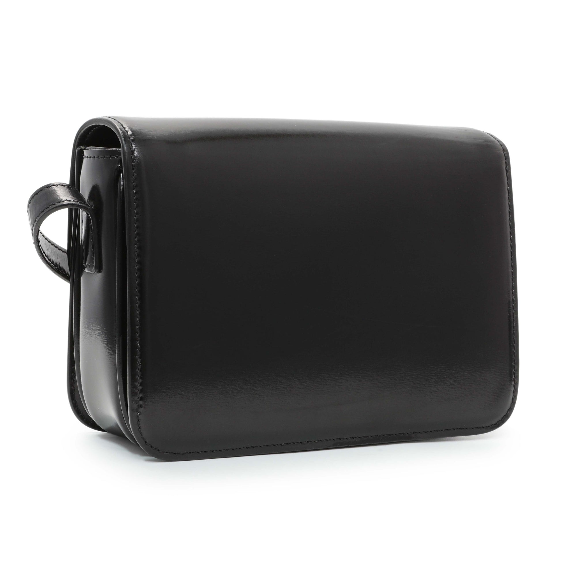 Exclusive Celine Shiny Calfskin Teen Triomphe Bag — Side View