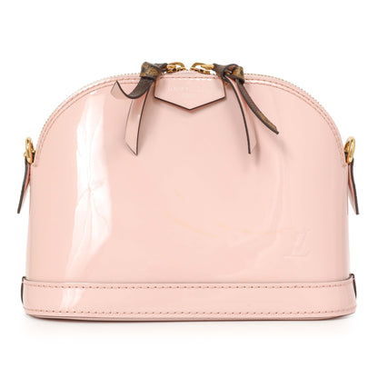 Exclusive Louis Vuitton Rose Ballerine Vernis Monogram Alma Mini — Side View