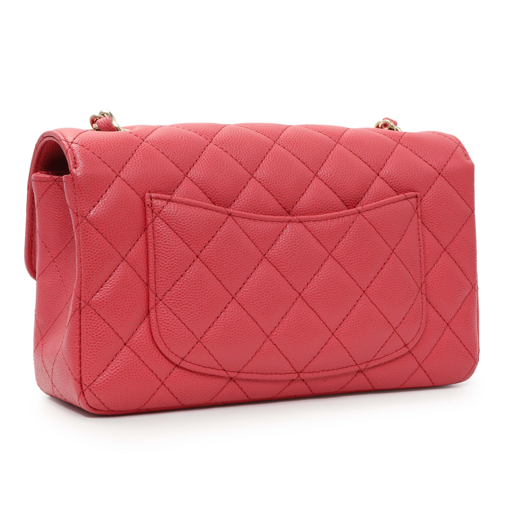 Exclusive Chanel Caviar Quilted Mini Rectangular Flap — Side View