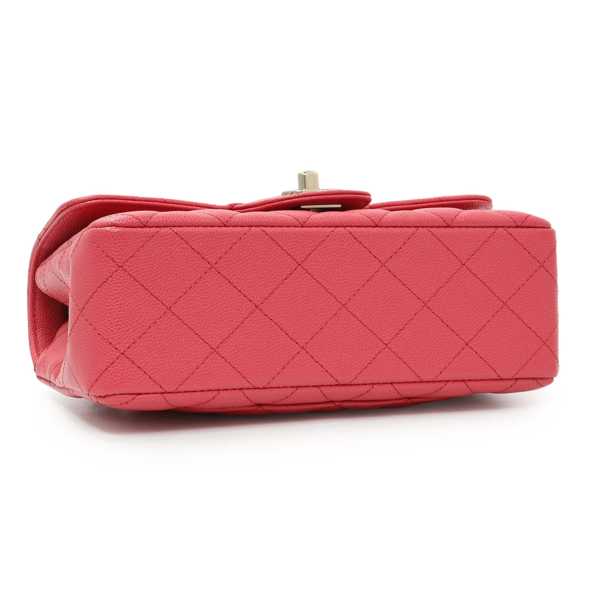 Exclusive Chanel Caviar Quilted Mini Rectangular Flap — Back View