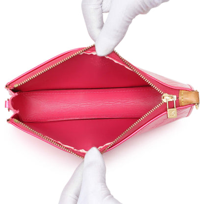Exclusive Louis Vuitton Fuchsia Monogram Vernis Lexington Pochette — Top View