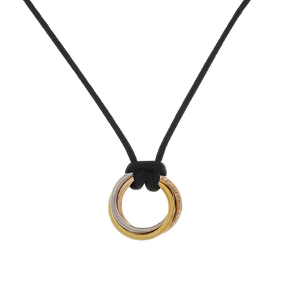 Exclusive Cartier 18K Trinity Pendant Necklace — Side View