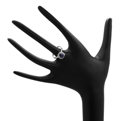 Exclusive 18K White Gold 1.95 Carat Sapphire Ring — 4 — Top View