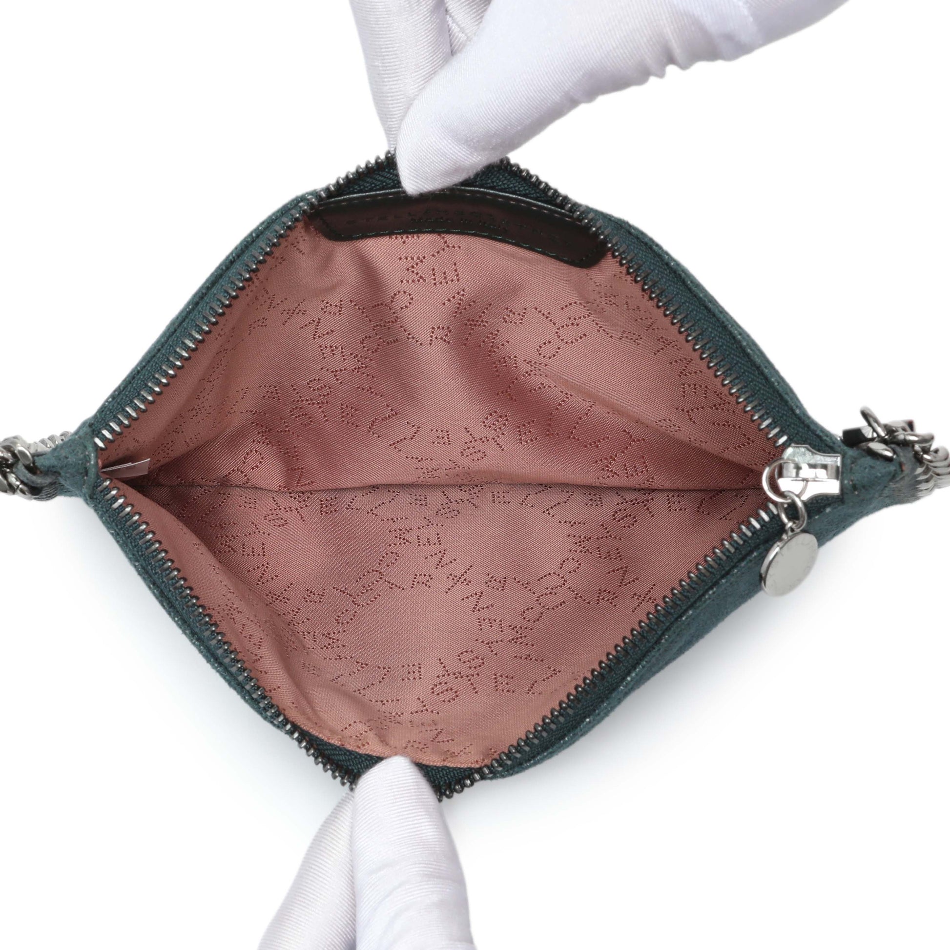 Exclusive Stella McCartney Falabella Shaggy Deer Zipped Clutch Bag — Top View
