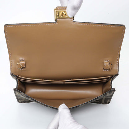 Exclusive Fendi FF Jacquard Baguette Wallet on Chain — Top View