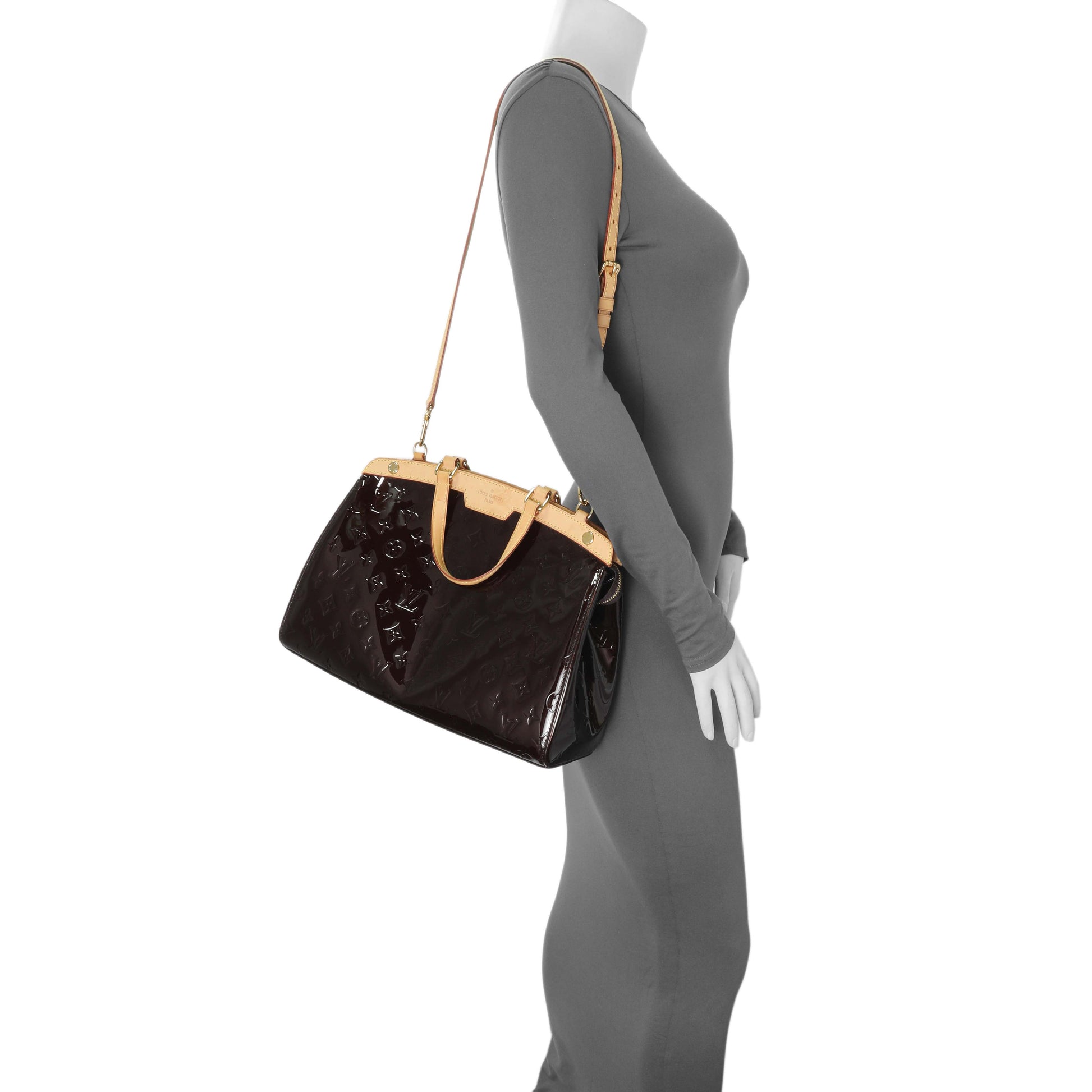 Exclusive Louis Vuitton Amarante Vernis Brea MM — Alternate View 12