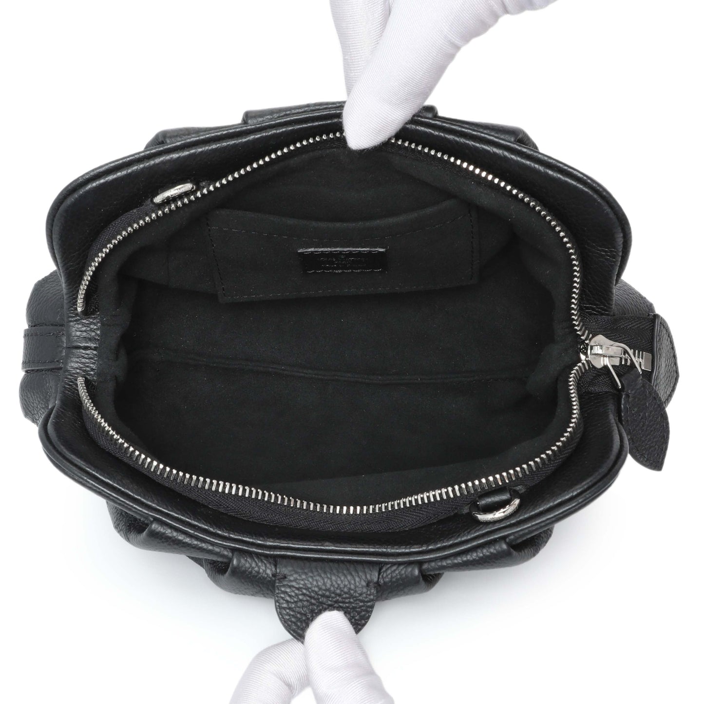 Exclusive Louis Vuitton Black Monogram Mahina Scala Mini Pouch — Top View