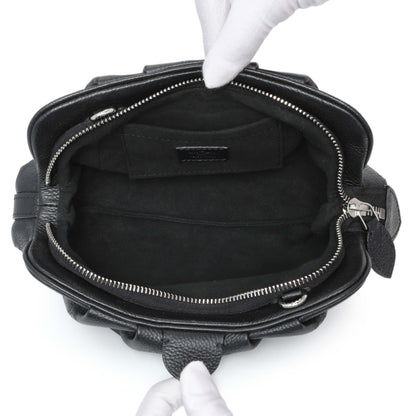Exclusive Louis Vuitton Black Monogram Mahina Scala Mini Pouch — Top View