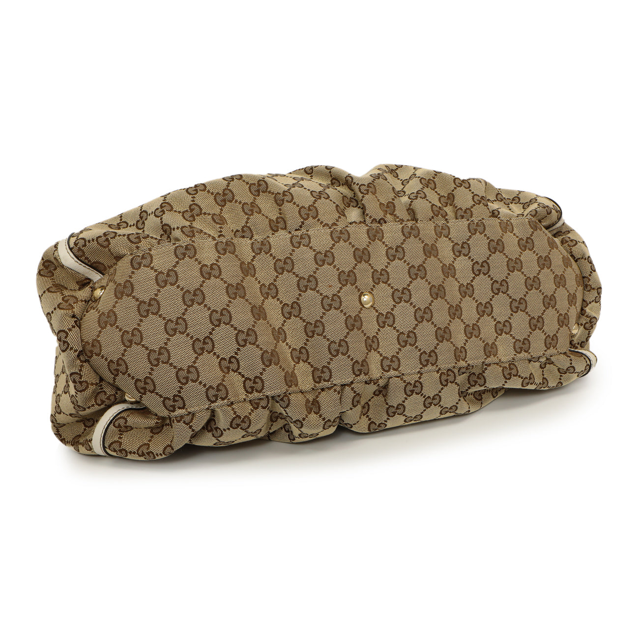 Exclusive Gucci Monogram Large D Ring Hobo — Back View