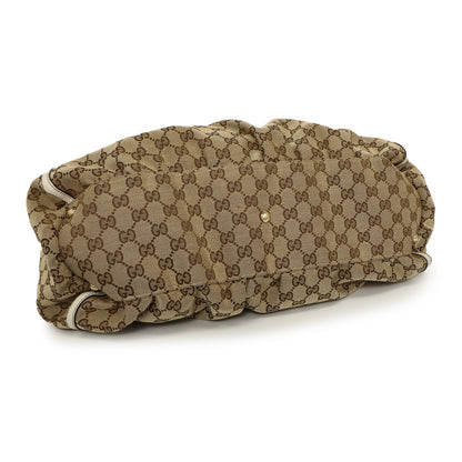 Exclusive Gucci Monogram Large D Ring Hobo — Back View