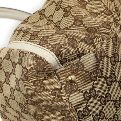 Exclusive Gucci Monogram Large D Ring Hobo — Top View