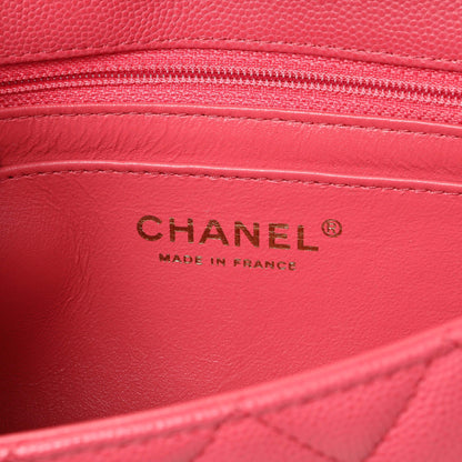 Exclusive Chanel Caviar Quilted Mini Rectangular Flap — Detail View