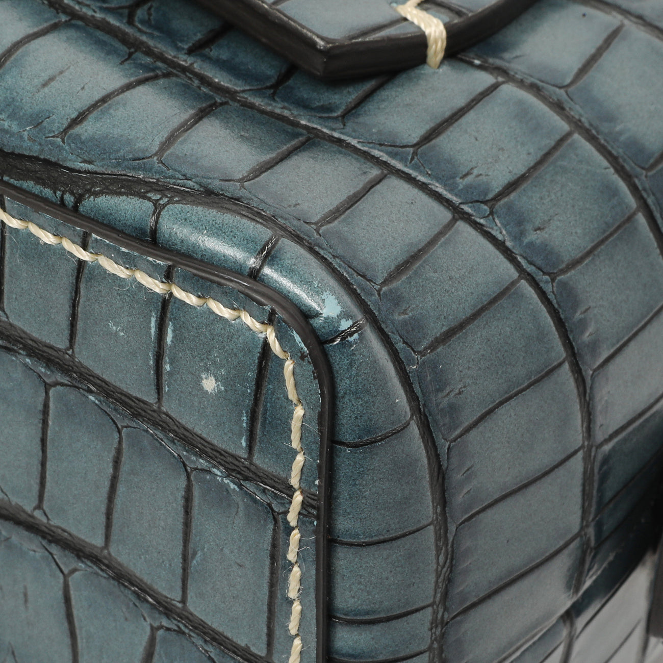 Exclusive Chloe Blue Crocodile Embossed Small Daria — Alternate View 7