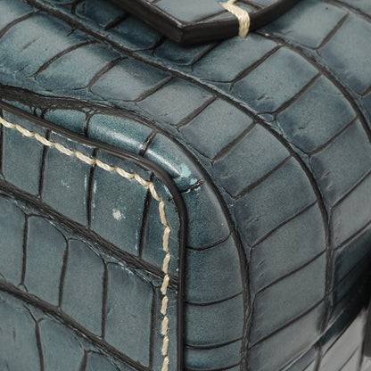Exclusive Chloe Blue Crocodile Embossed Small Daria — Alternate View 7
