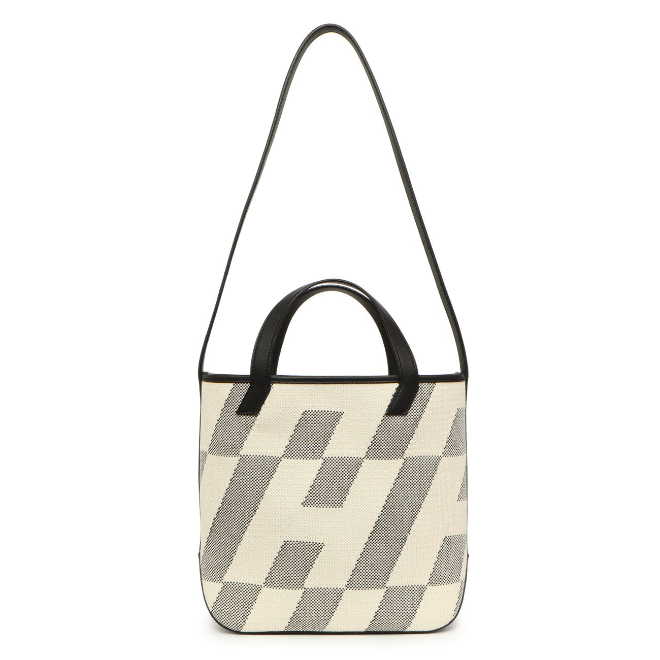 Exclusive Hermes Swift Toile Cabas H En Biais 27 — Front View