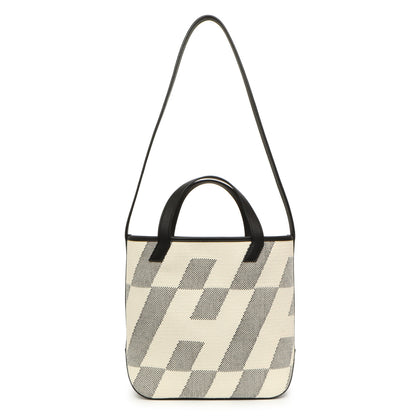 Exclusive Hermes Swift Toile Cabas H En Biais 27 — Front View