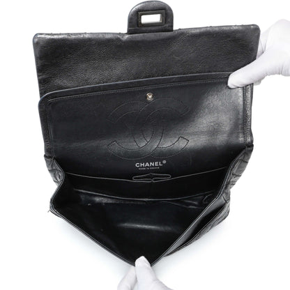 Exclusive Chanel Charcoal Grey Metallic Aged Calfskin 2.55 Reissue Double Flap 227 — Alternate View 8