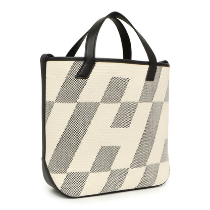 Exclusive Hermes Swift Toile Cabas H En Biais 27 — Back View