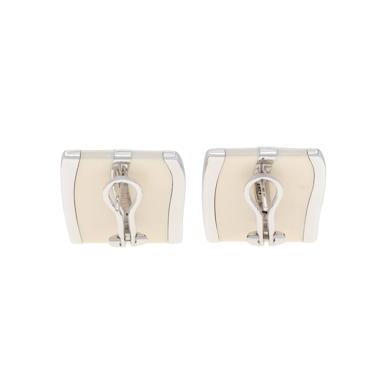 Exclusive 18K White Gold Gavello Kogolong Earrings — Side View