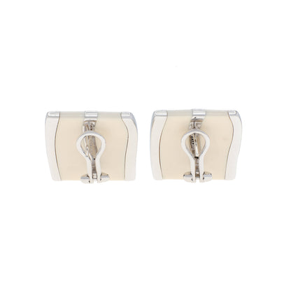Exclusive 18K White Gold Gavello Kogolong Earrings — Side View