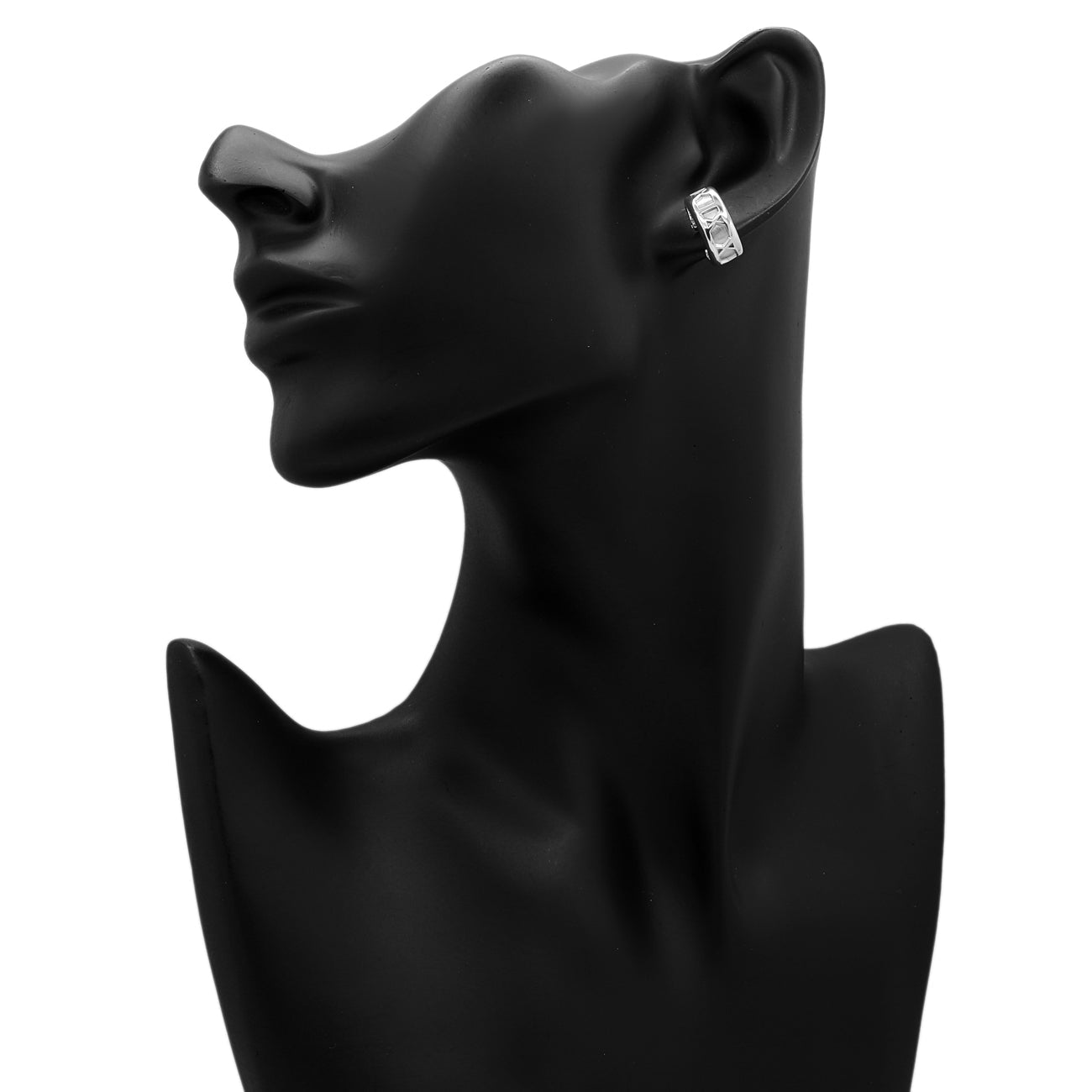 Exclusive Tiffany & Co. Sterling Silver Vintage Atlas Earrings — Back View
