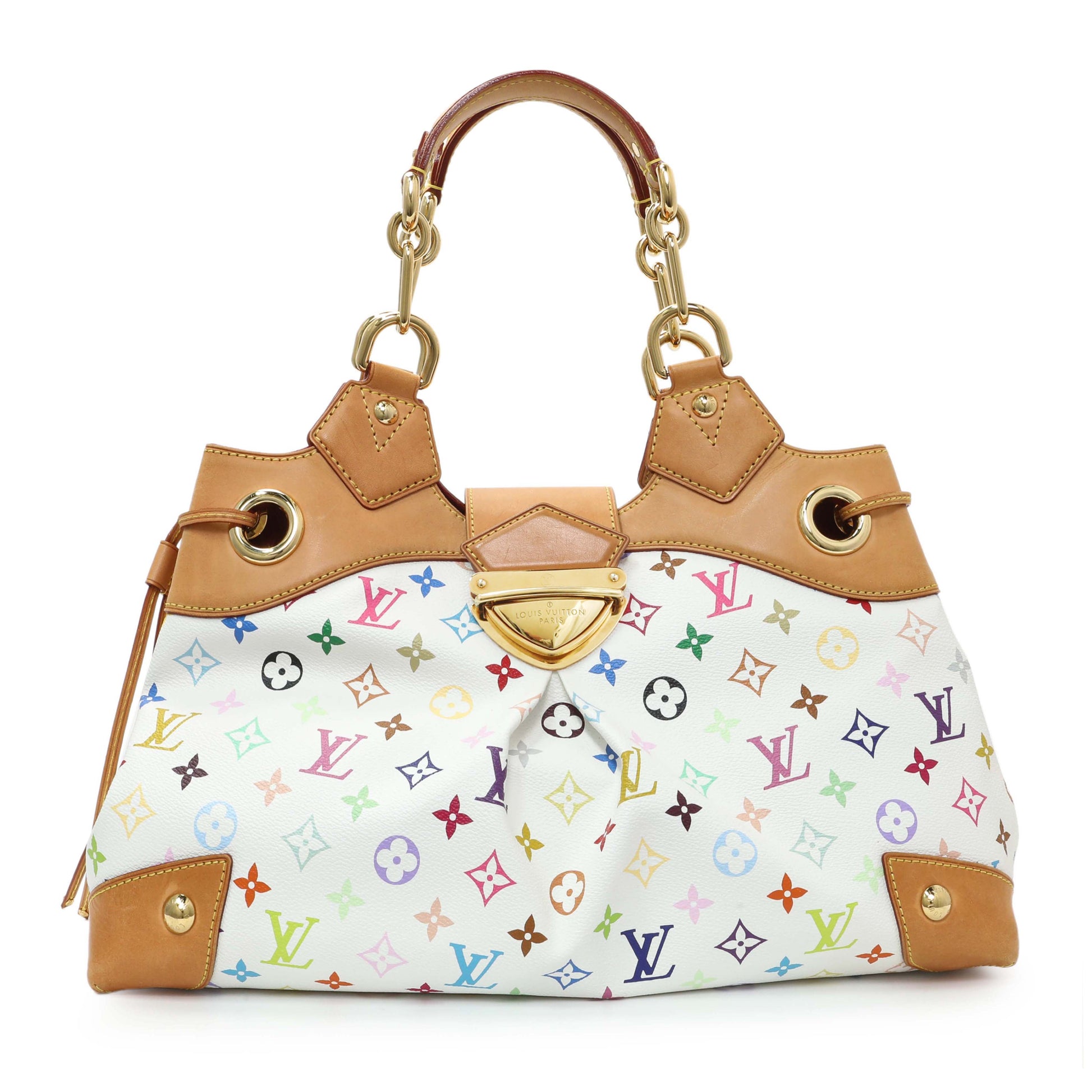 Exclusive Louis Vuitton White Multicolor Ursula — Front View
