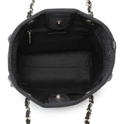 Exclusive Chanel Mini Raffia Deauville Shopping Bag — Alternate View 8