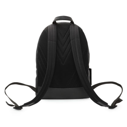Exclusive Louis Vuitton Black Grained Calfskin Aerogram Takeoff Backpack — Side View