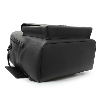 Exclusive Louis Vuitton Black Grained Calfskin Aerogram Takeoff Backpack — Back View
