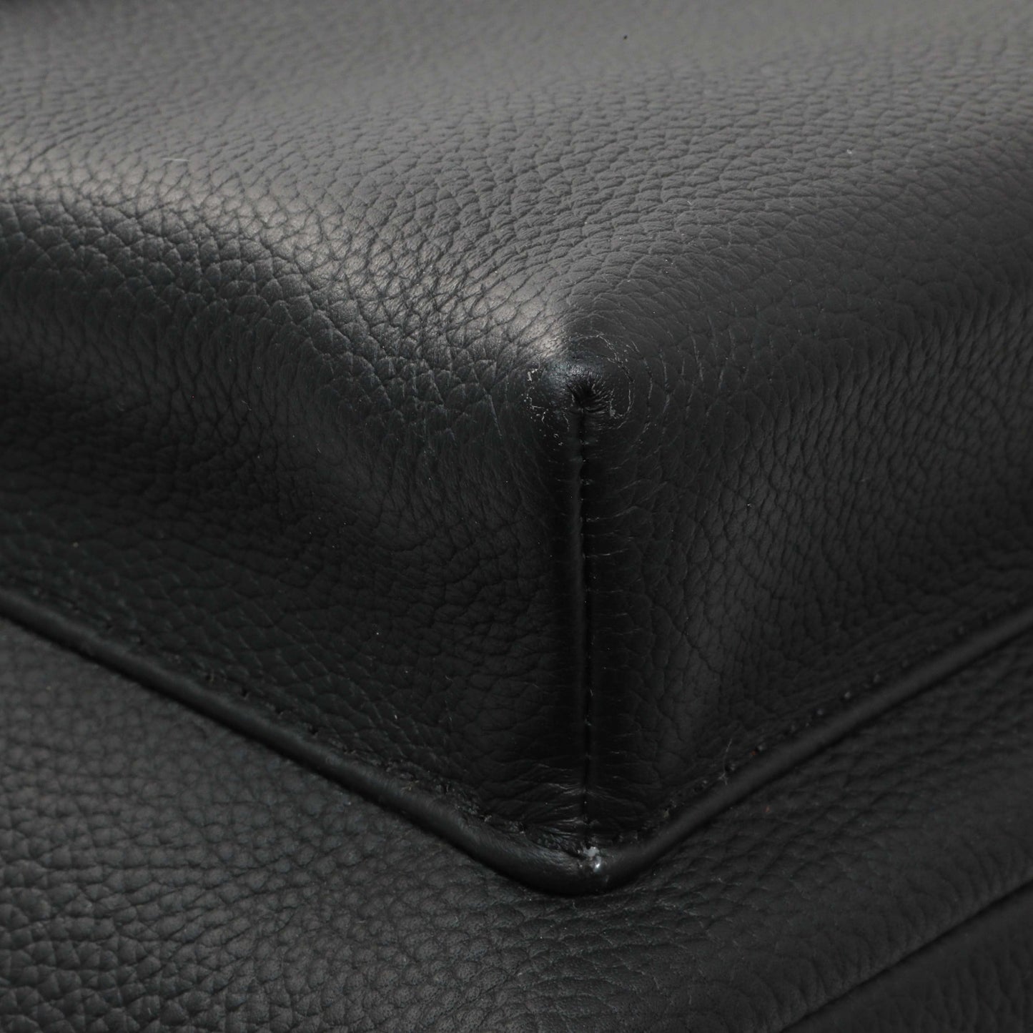 Exclusive Louis Vuitton Black Grained Calfskin Aerogram Takeoff Backpack — Top View