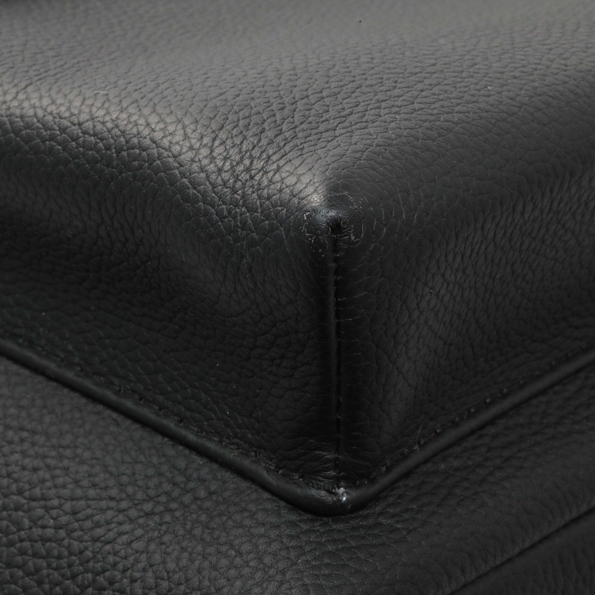 Exclusive Louis Vuitton Black Grained Calfskin Aerogram Takeoff Backpack — Top View