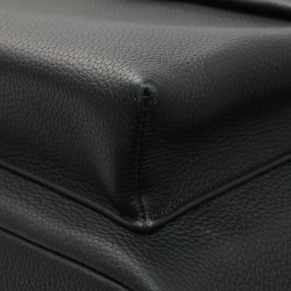 Exclusive Louis Vuitton Black Grained Calfskin Aerogram Takeoff Backpack — Detail View
