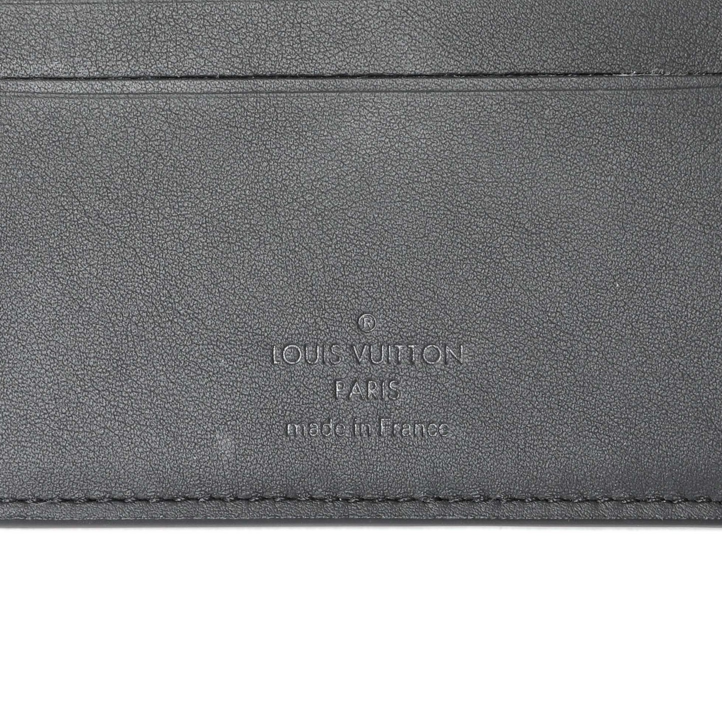 Exclusive Louis Vuitton Calfskin Monogram Shadow Multiple Wallet Black — Detail View