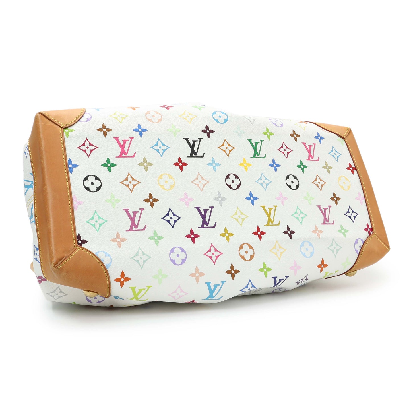 Exclusive Louis Vuitton White Multicolor Ursula — Back View