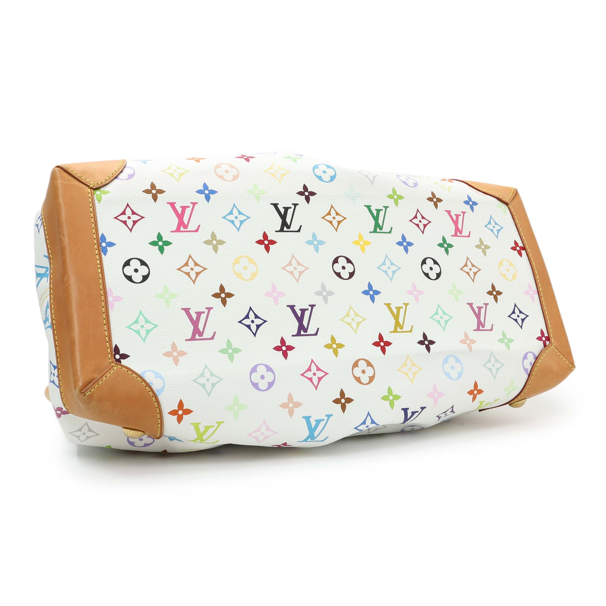 Exclusive Louis Vuitton White Multicolor Ursula — Back View
